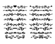 © satoof - Set of decorative dividers for your design. Vector illustration