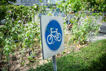 Bicycle Parking Sign In Bangkok