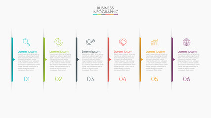 Business data visualization. timeline infographic icons designed for abstract background template milestone element modern diagram process technology digital marketing data presentation chart Vector