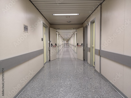 Empty Modern And Clean Hospital Corridor Buy This Stock