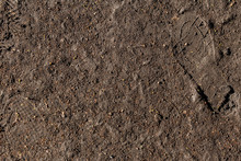 Wet Ground Texture With Shoe Marks
