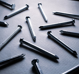 Steel Nails Close up