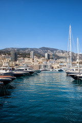 Wall Mural - Monaco Principality Port and Skyline