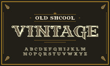 Vintage Decorative Font.