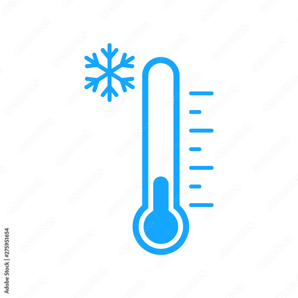 Cold temperature icon. Vector. Isolated. - obrazy, fototapety, plakaty 