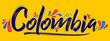 Colombia Patriotic Banner design Colombian flag colors vector illustration