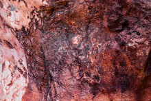 Red Rock Layer Surface Marble For Texture Background