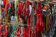 Colorful horse halter ropes  at local horse race and county fair in Moacsa, Covasna .
