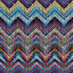Leinwandbilder - Imitation of a texture of rough canvas. Seamless pattern.