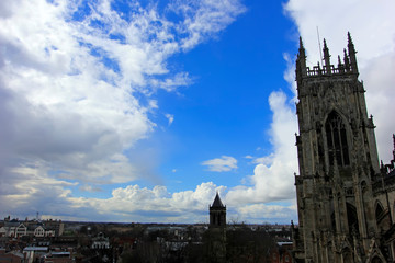 cathedral building scenery, Yorkshire, England.