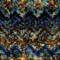 Aufkleber - Vector image with imitation of grunge datamoshing texture.