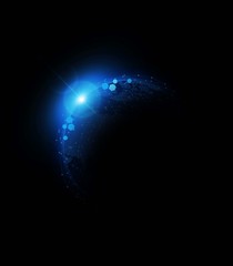 Wall Mural - abstract arrow light out technology background hitech communication concept innovation send for plan