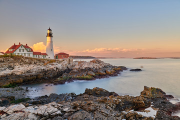 Sticker - Portland Head Lighthouse at Cape Elizabeth, Maine, USA.