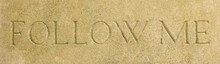 Cotswold Stone Follow Me Sign