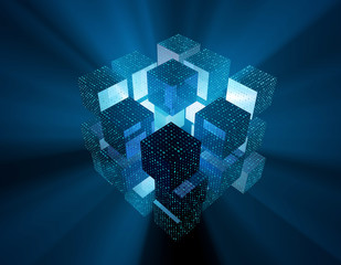 Digital technology information, network data transmission and electronic technology binary