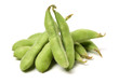 © zcy - Fresh harvested soybean (edamame) plant isolated on white background