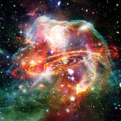 Wall Mural - space background with colorful galaxy cloud nebula. the elements of this image furnished by nasa.