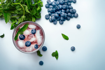 Wall Mural - Blueberries juice