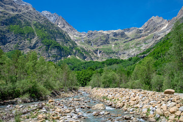 Poster - National Park of Ordesa and Monte Perdido. Valley of Pineta, Bielsa, Spain.