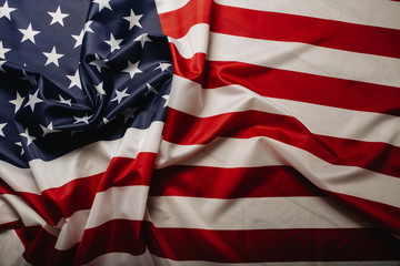 United States of America flag. Image of the american flag flying in the wind.