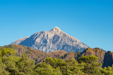 Tahtali mountain in Turkey