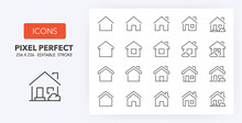 Home Line Icons 256 X 256