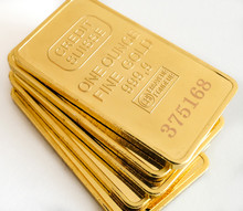 Stack Of One Ounce Gold Bars