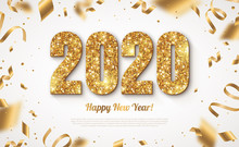 Gold 2020 Numbers New Year