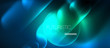 © antishock - Blue neon round shapes techno background
