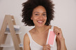 © dream@do - Beautiful woman holding Hair Removal Wax Strips, depilation concept