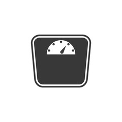 Aufkleber - Weight Scale icon symbol template black color editable. simple logo vector illustration for graphic and web design.