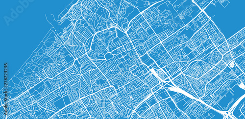 Fotografía Urban vector city map of The Hague, The Netherlands