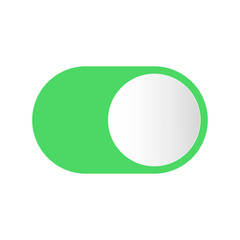 Wall Mural - realistic button switch for turning on off