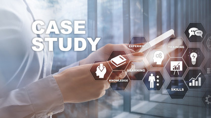 Wall Mural - case study. business, internet and tehcnology concept