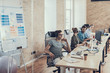 © Yakobchuk Olena - Young colleagues are working in the call center