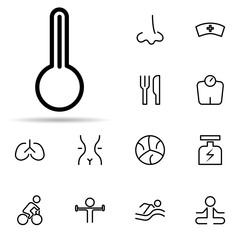 Sticker - gym rings icon. Universal set of web for website design and development, app development