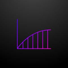 Line chart line nolan icon. Elements of chart and diagram set. Simple icon for websites, web design, mobile app, info graphics