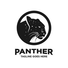 Canvas Print - black panther logo design template