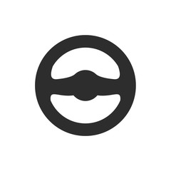 Poster - Car steering wheel and driver's hands icon symbol template black color editable. simple logo vector illustration for graphic and web design.