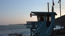 Lifeguard Tower Station At Malibu Beach