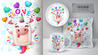 © rwgusev - Love unicorn - mockup for your idea