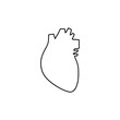 © sljubisa - Sign heart, Human organ symbol heart