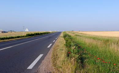 Sticker - country road in Loire valley