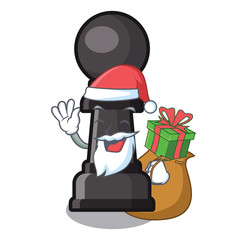 Sticker - Santa with gift chess pawn on in the character