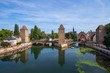 Die Brücke Ponts Couverts in Strassburg/Frankreich im Elsass