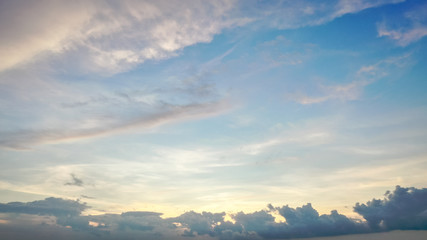 Wall Mural - Sky and clouds after rain in the evening