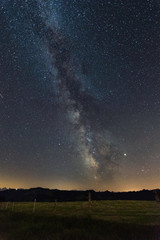 Wall Mural - milky way in clear starry night