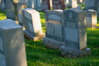 Gravestones in a jewish cemetery