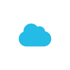 Wall Mural - cloud. cloud blue icon isolated on white background. cloud vector icon