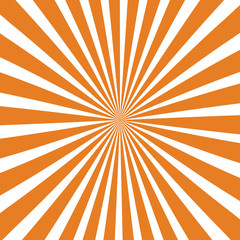 Wall Mural - sun rays background. sun rays in spiral design. sun rays orange color. vector
